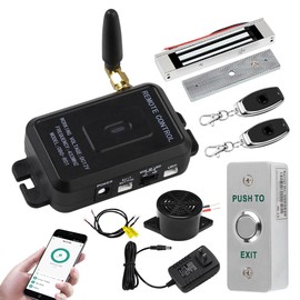 YiToo WiFi Tuya Access Control 180kg/350lbs Electric Magnetic Door Lock Kit System Gate Remote Control Smartphone APP Control