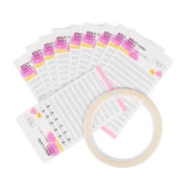 FOMIYES 10pcs False Eyelashes Storage Cards Lash Glue Cards for Professional Use