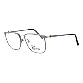 Fashion Optical Designer Reading Glasses E2055 Eduardo GunMetal Silver 57mm+3.25