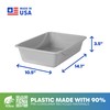 Petmate Litter Pan, Blue/Gray, Small, Made in USA