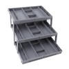 Drawer Organizer, Multi Level Collapsible Drawer Organizer with Adjustable Compartments,