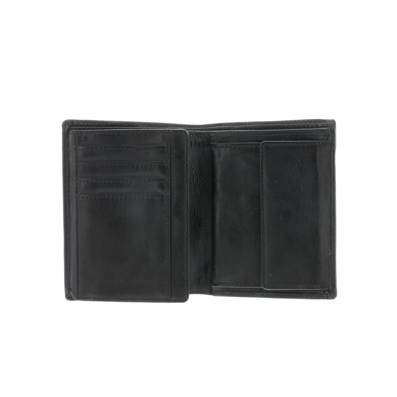 Chiemsee 020486 Genuine Leather Wallet for Men and Women Black,