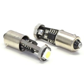 2pcs Super Bright White Car Light Bulb CAN BUS Xenon White 1 SMD LED Light Bulb Car Truck 3883x BA9S T4W H6W 363, 182,257,363,1445,1895,17053 L121