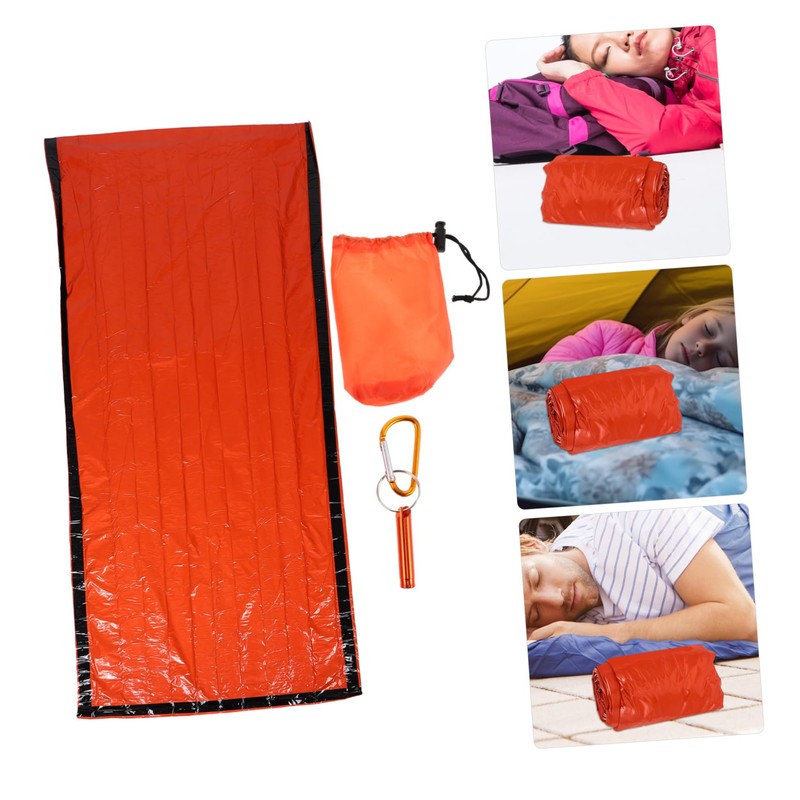KOMBIUDA Ultra-Lightweight Outdoor Sleeping Bag Survival Tarp Emergency Blanket Camping