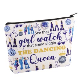 UJIMS Mamma The Musical Inspired Gift Mia Fans Makeup Bag The Dancing Queen Gift for Music Lover Musical Merch (DancingQueenBag)