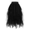 Women's Tulle Skirts High Waisted Puffy Layered Midi Tutu Skirt