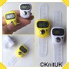 KnitUK Tally Counter - LCD (Finger-Held). Pack of 2. White