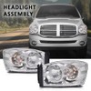 G-PLUS Headlights Assembly w/Bulbs,Fit For Dodge Ram 1500 2006-2008/Ram 2500