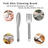 Fish Skin Cleaning Brush, Fish Scale Remover, Fish Descaler Tool,