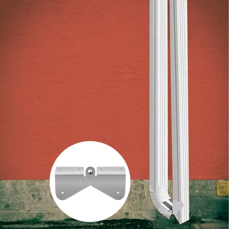 Farady 2 Pack Gutter Extension Hinge Stainless Steel Downspout Extension