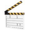 30x25CM Acrylic Movie Clapperboard Professional Director Action Clap Film Photography