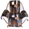 Alpenwolle Armchair and Armrest Protector Patchwork 3 Pieces