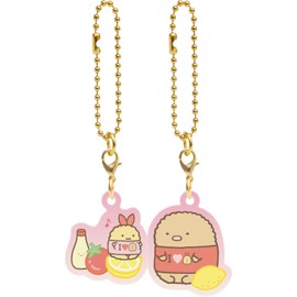 San-X AB17502 Sumikko Nakayoshi Key Holder, Shrimp Furano Tail, Tonkatsu