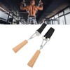 RiToEasysports Wooden Pull Up Handles Hand Grips Strength Trainer Training