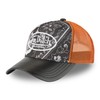 Von Dutch SUBLI Unisex Adjustable Trucker Cap, Orange/Black/Grey, Unit size