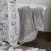 SKL Home by Saturday Knight Ltd. Greenhouse Leaves Bath Towel,Gray,Small