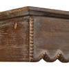 SOFE Wood Scalloped Decorative Wall Shelf, Bedroom Bathroom Kitchen Shelving