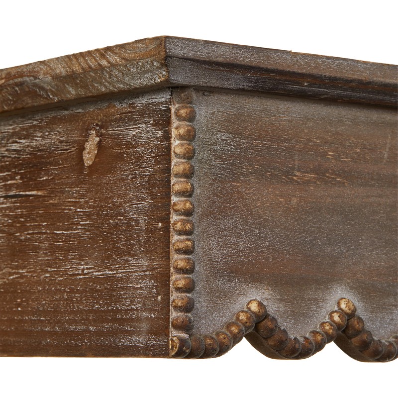 SOFE Wood Scalloped Decorative Wall Shelf, Bedroom Bathroom Kitchen Shelving