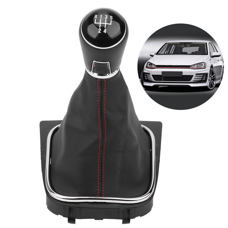 PU Leather Gear Shift Knob with Dustproof Cover Boot