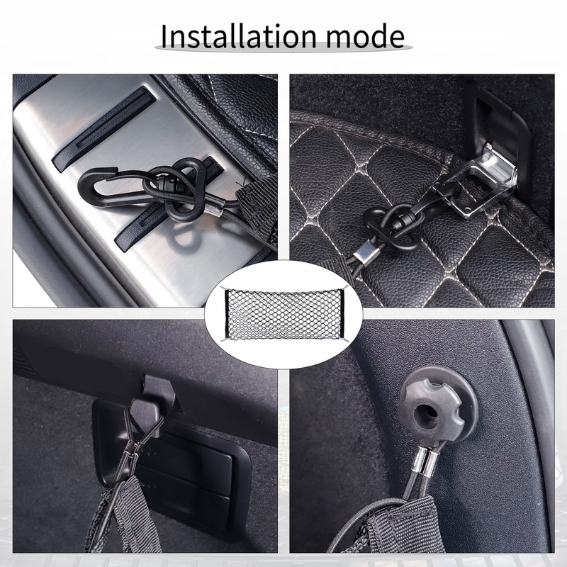 alpmosn Stretchable Car Cargo Net Adjustable Elastic Storage Net Trunk