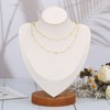 SMYHTGLIF 5 Meters 18K Gold Plated Square Chain Spool Pearl