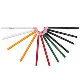 ANCLLO 12 Pieces Sewing Mark Chalk Pencil For Sewing Dressmakers Markers Fabric Tailor's Marking and Tracing Tools Free Cutting Chalk Sewing Fabric Pencil 6 Colors