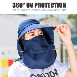 DRIONO Sombrero de ala ancha – Sombrero de pesca multifuncional con protección UPF 50, Rojo -, Talla única