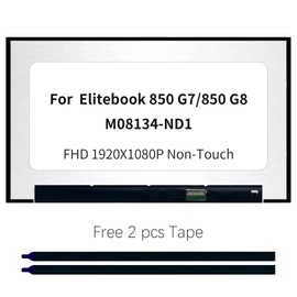 LCD Screen Replacement for HP Elitebook 850 G7 850 G8 M08134-ND1 FHD 1920X1080P LED Non-Touch IPS Display (30Pin for Non-Touch) with Tape