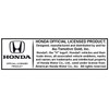 Honda Black Infill 3D Logo Chrome Steel License Plate