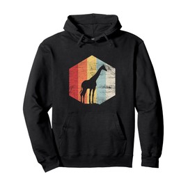 Retro Giraffe Hoodie Pullover Hoodie