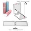 Delicate Compact Travel Vanity Mirror for Girls Women Men, White