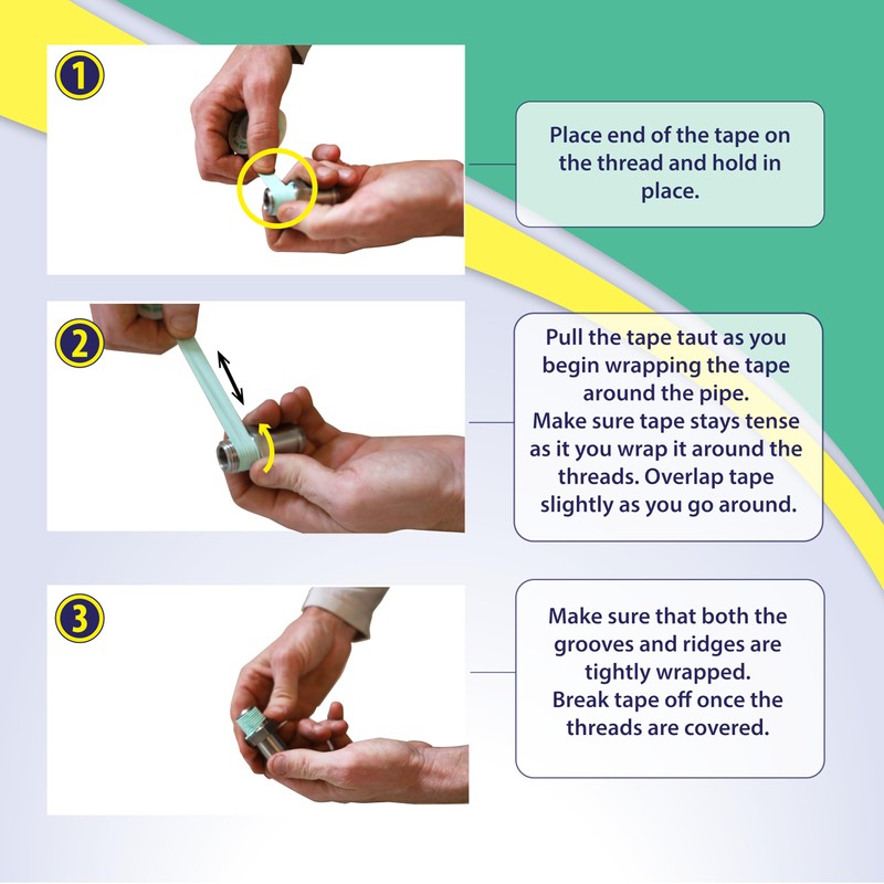 Gasoila Green PTFE Thread Seal Tape – Professional-Grade High-Density Thread