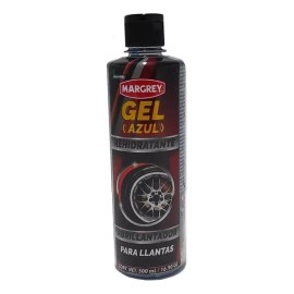 Gel Azul Abrillantador Para Llantas Y Hule Margrey De 500 Ml Azul