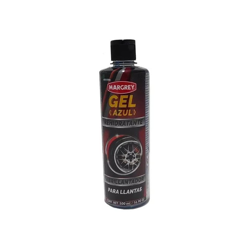 Gel Azul Abrillantador Para Llantas Y Hule Margrey De 500
