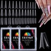 EBANKU 360 Pieces Clear Full Cover Dual Nail System Shape