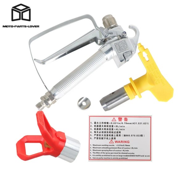 moto-parts-lover Airless Paint Spray Gun With 517 Tip&Tip Guard Sprayers