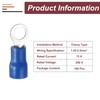 sourcing map 100 Pcs RV2-6 Insulated Ring Electrical Wire Connectors