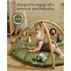 Blissful Diary Baby Play Gym & Activity Mat, Oversize Leaf