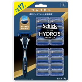 Hydro 5 Premium for Smooth Skin Club Pack (Holder (with Blade) + 16 Replacement Blades, Shaving, Razor