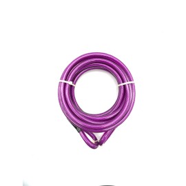 LORADAR Cable de acero de seguridad de 15 pies, doble bucle trenzado de acero flexible para bloqueo en U, candado y bloqueo de disco (15 pies)