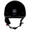 Milwaukee Helmets MPH9719DOT Momentum DOT Black Half Face Motorcycle Bikers