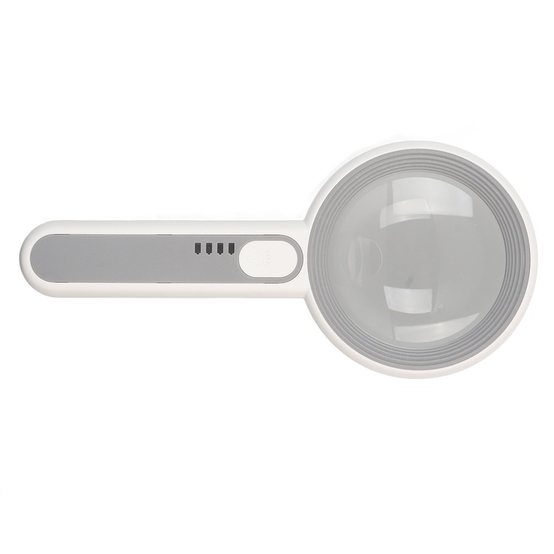 Handheld LED Magnifying Glass Touch Control Rechargeable Portable Illuminated Magnifier