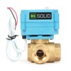 U.S. Solid 1" 3 Way Stainless Steel Motorized Ball Valve