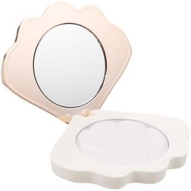 Garneck Polvo Iluminador Facial Beige de Plástico, Diseño Natural, No se Emborrona, Adecuado para Principiantes y Jóvenes en Maquillaje Facial
