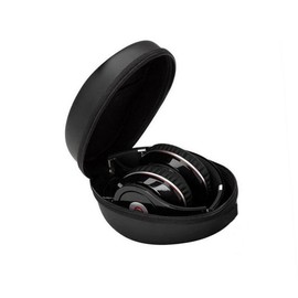 TEHAUX Mini Eva Headphone Case Portable Travel Storage Pouch for Earbuds USB Cables and Accessories Water Tight Durable Protection Black