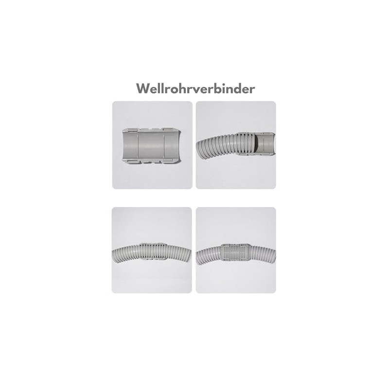 Corrugated Pipe Connector M32 - Sleeve, 4 Half Shells (for