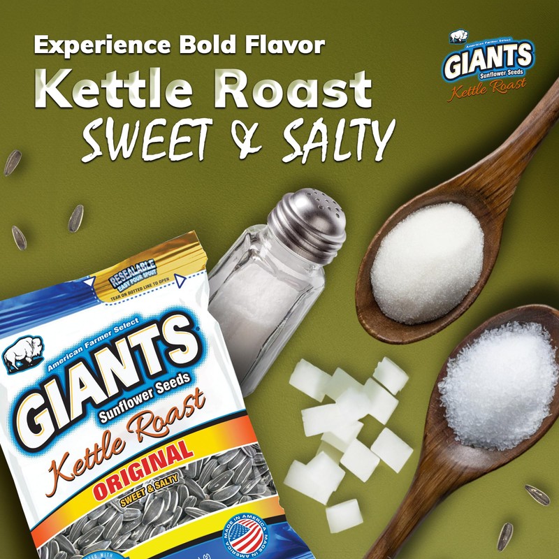 GIANTS Kettle Roast Sweet & Salty Sunflower Seeds - Sunflower