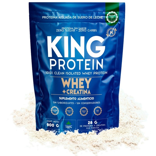 KING PROTEIN Aislado de suero de leche puro y sin