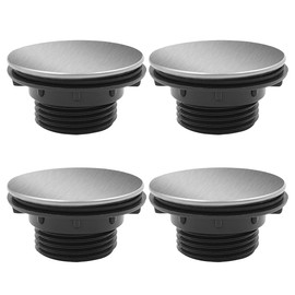 4 Piezas Tapa de fregadero de cocina de acero inoxidable, Sonku Fregadero Tapón del agujero del grifo Tapa del dispensador de jabón (1,1 a 1,5 pulgadas de diámetro)