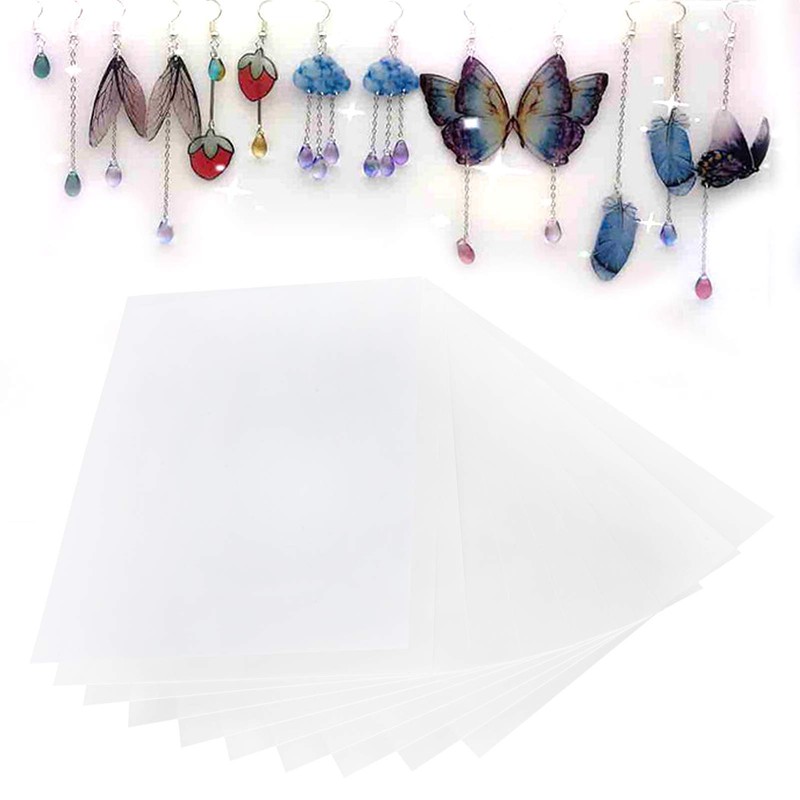 10PCS Shrink Plastic Sheets, Heat Shrink Printable Plastic Sheet, Shrink